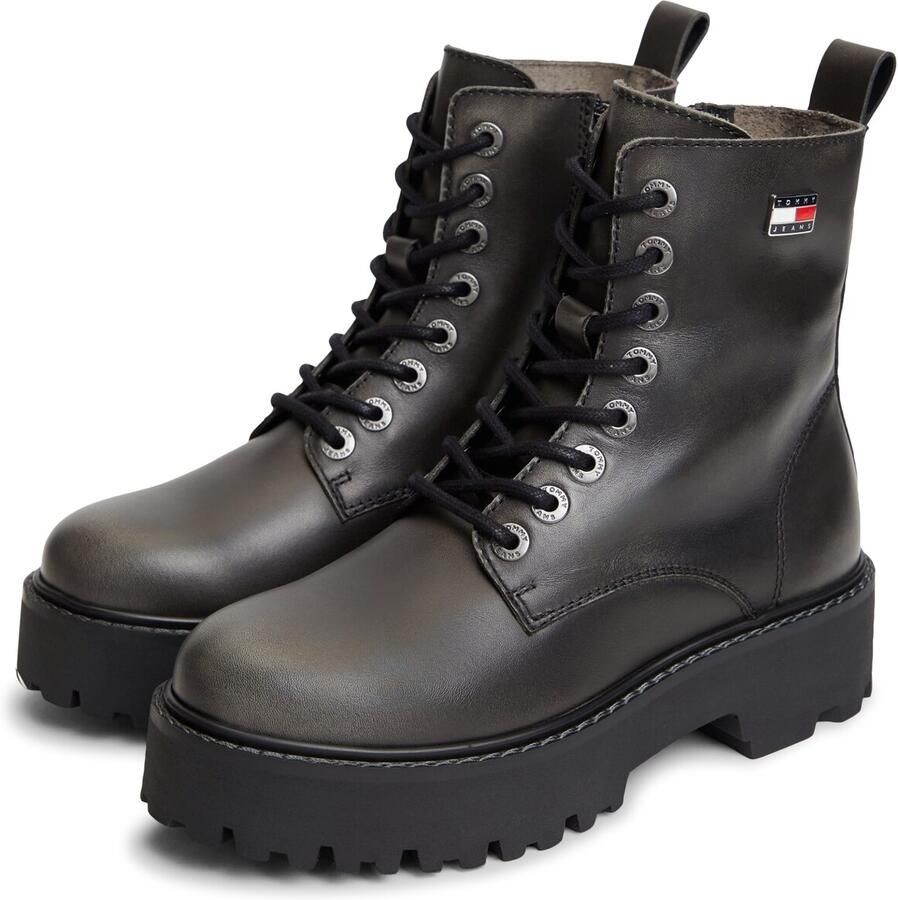 Tommy Jeans Veterlaarsjes zwart - Foto 2