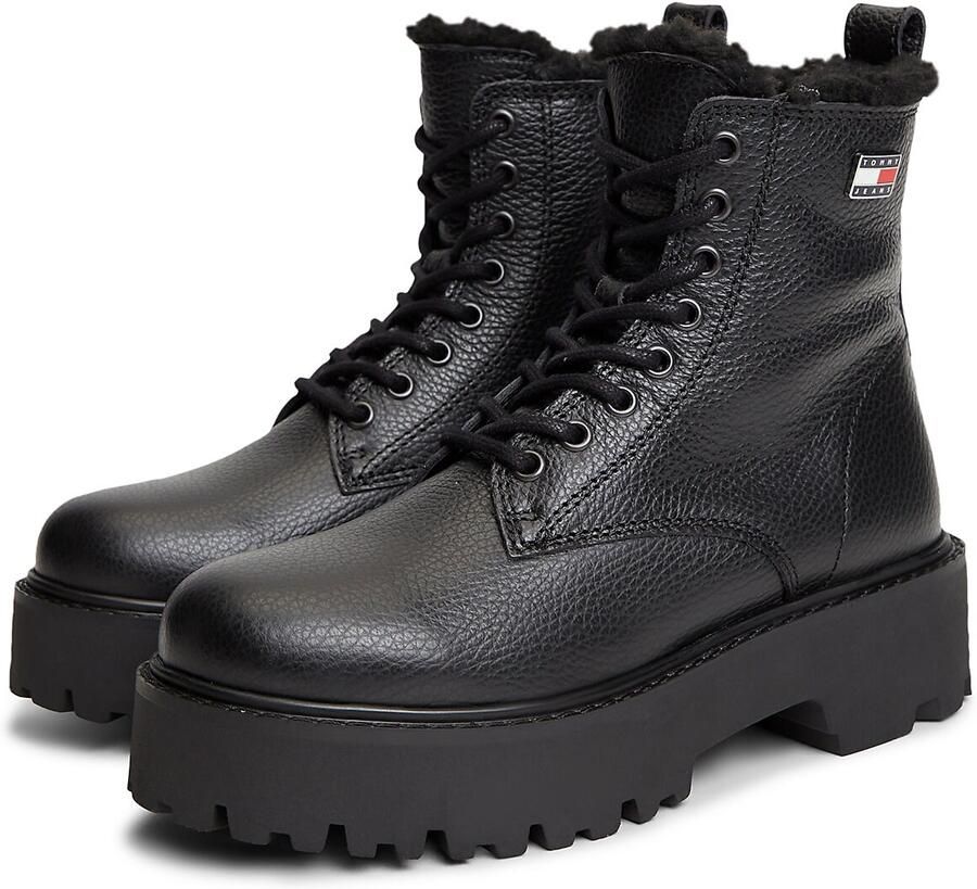 Tommy Jeans Veterlaarsjes zwart - Foto 2