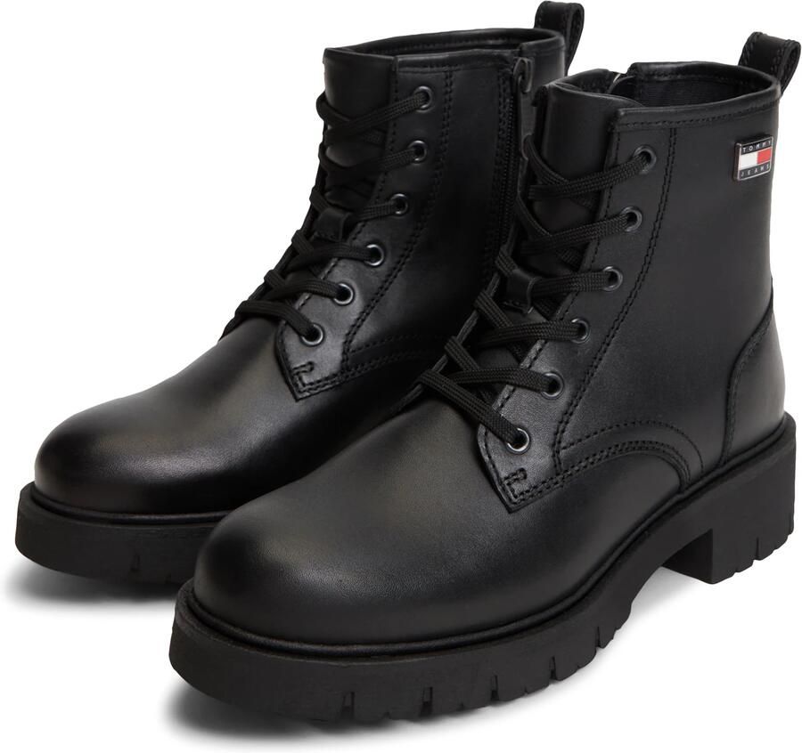 Tommy Jeans Veterlaarsjes zwart - Foto 2