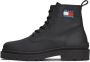 TOMMY JEANS Veterschoenen TJM LEATHER LACE UP BOOT hakken veterschoenen met zijlogo-vlag - Thumbnail 3