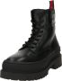 Tommy Jeans Zwarte Veterschoenen Black Heren - Thumbnail 1