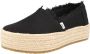 TOMS Valencia Platform Espadrille 10019795 Zwart - Thumbnail 3