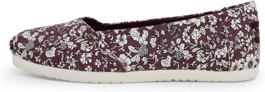 TOMS Ballerina donkergroen bourgogne zwart wit