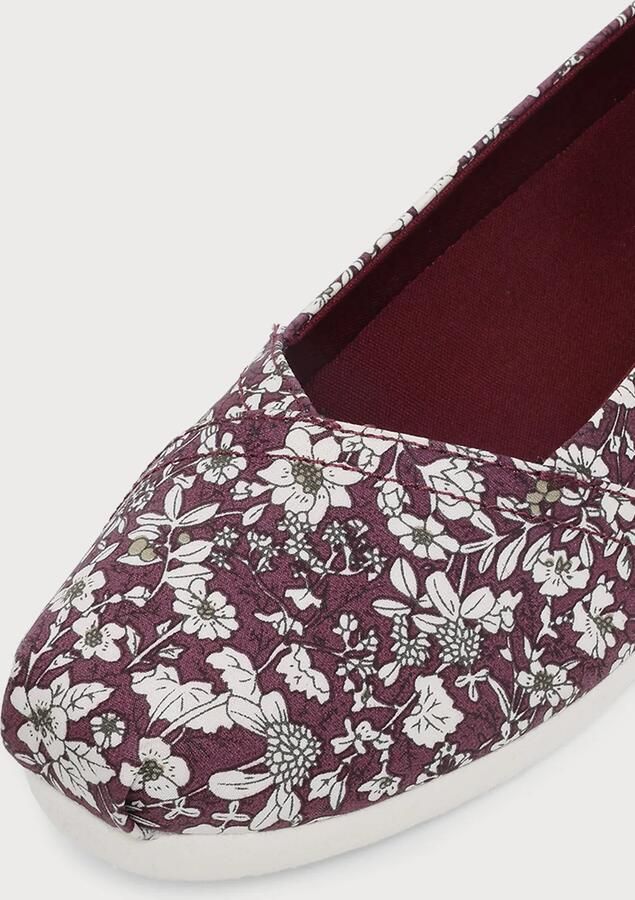 TOMS Ballerina donkergroen bourgogne zwart wit - Foto 3