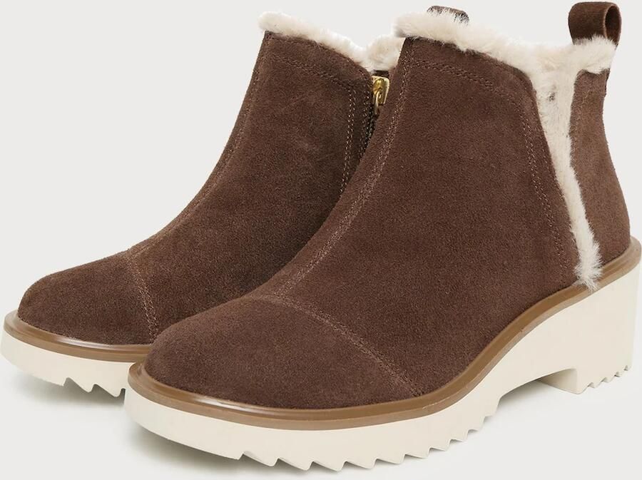 TOMS Enkellaarsjes 'Hot Cocoa' bruin - Foto 2