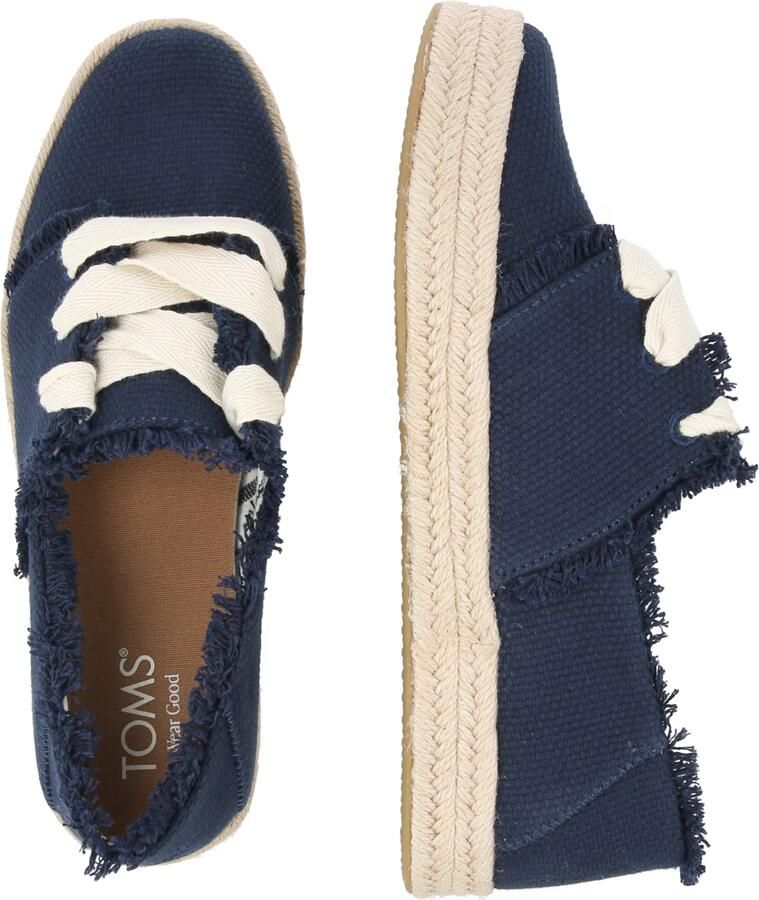 TOMS Women's Carolina Lace Up Sneakers blauw beige - Foto 3