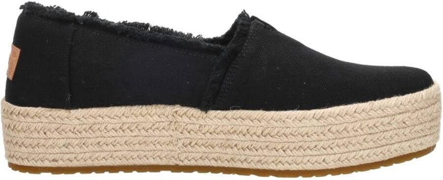 TOMS Valencia | Espadrilles met platea Zwart Canvas Espadrilles Dames - Foto 7