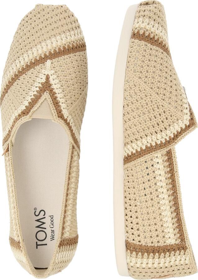 TOMS Instappers 'ALPARGATA CLASSIC' crème donkerbeige bruin - Foto 7