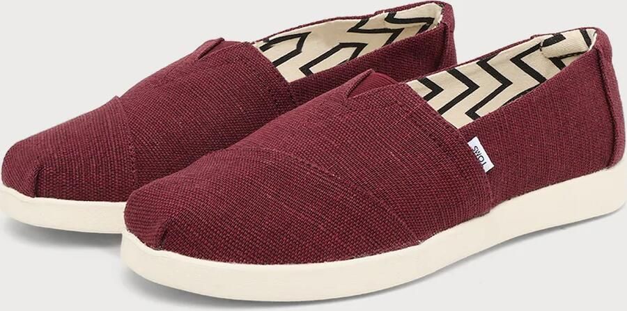 TOMS Instappers 'Heritage' donkerrood - Foto 4