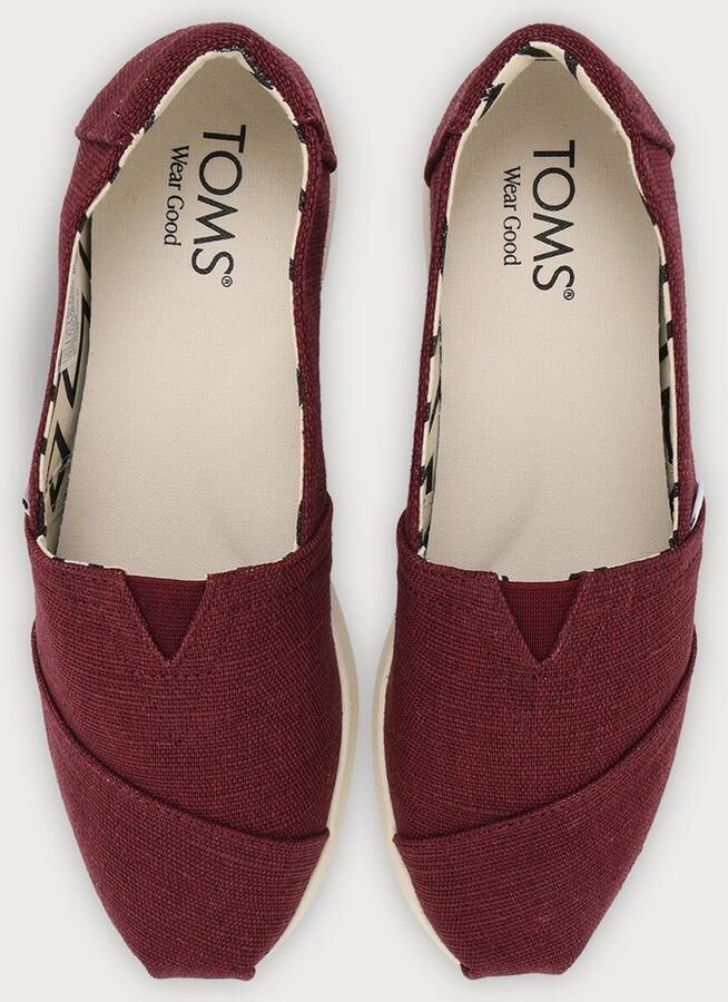 TOMS Instappers 'Heritage' donkerrood - Foto 2