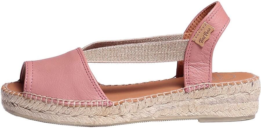Toni Pons Etna Dames Espadrilles Pale Roze Leer ETNApale