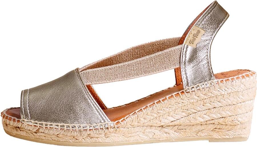 Toni Pons Leren espadrille met middelhoge sleehak en open achterkant TEIDE-P - Foto 2