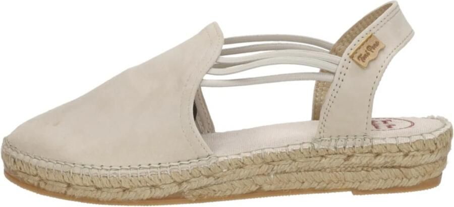 Toni Pons Nuria Dames Espadrilles Pedra Beige Suède NURIApedra
