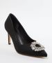 TRENDYOL SHOES Zwarte Stenen Dames Klassieke Stiletto Dunne Hak Avondschoenen Takaw25To00030 - Thumbnail 2