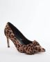 TRENDYOL SHOES Leopard Bow Bruine Dames Klassieke Stiletto Dunne Hak Schoenen Takaw25To00028 - Thumbnail 2