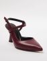 TRENDYOL SHOES Bordeauxrode Enkelband Dames Dunne Hak Schoenen Takaw25To00004 - Thumbnail 2