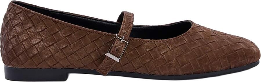 Trendyol Ballerina met riempjes chocoladebruin