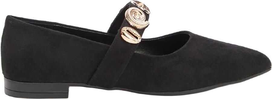Trendyol Ballerina met riempjes goud zwart