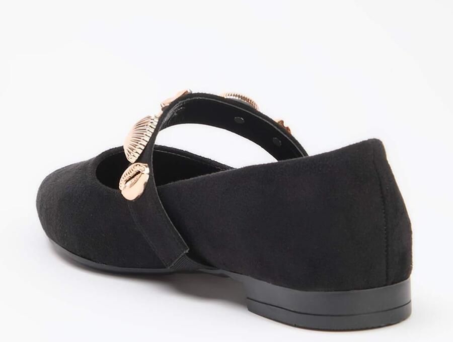 Trendyol Ballerina met riempjes goud zwart - Foto 3