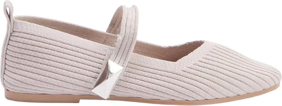 Trendyol Ballerina met riempjes nude
