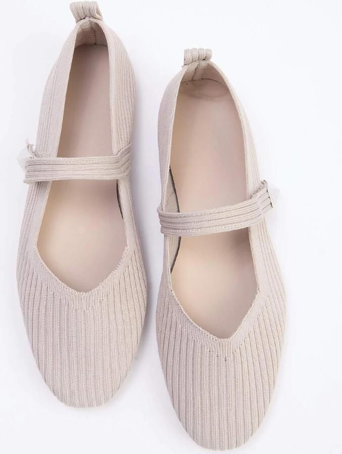 Trendyol Ballerina met riempjes nude - Foto 3