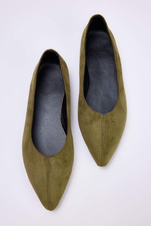 Trendyol Ballerina olijfgroen - Foto 3