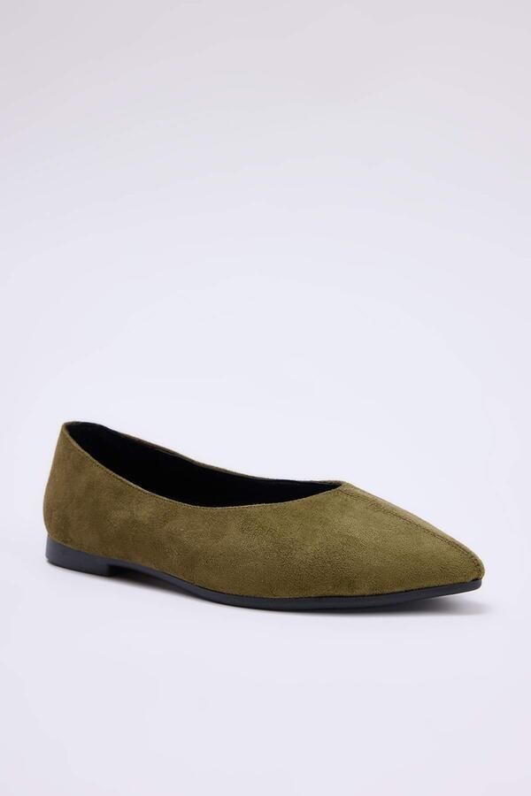 Trendyol Ballerina olijfgroen - Foto 4