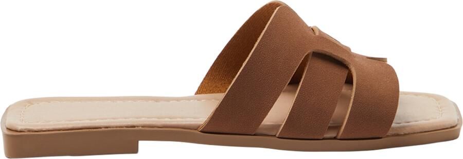 TRENDYOL SHOES Claret Red Single Band Dagelijkse Damespantoffels Takss24Te00010