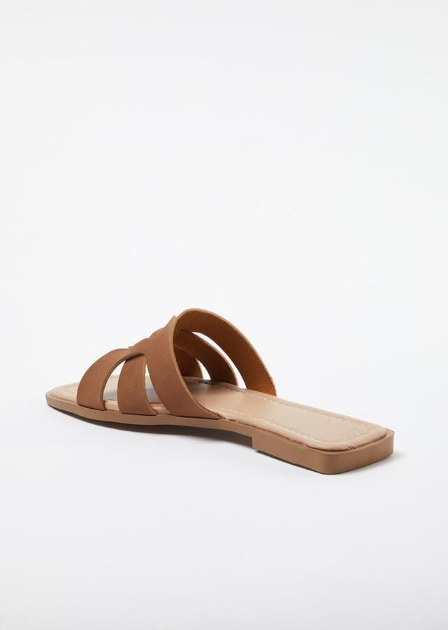 TRENDYOL SHOES Claret Red Single Band Dagelijkse Damespantoffels Takss24Te00010 - Foto 3