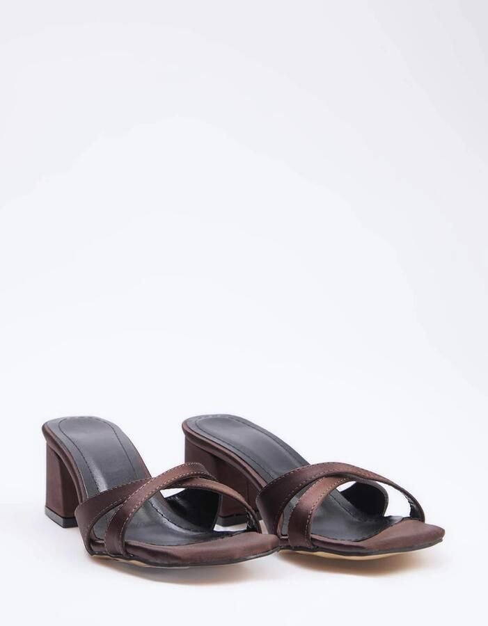 Trendyol Muiltjes chocoladebruin - Foto 4