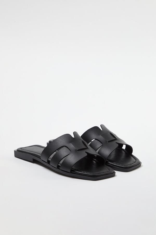 TRENDYOL SHOES Bitter Coffee Single Band Dagelijkse Damespantoffels Takss24Te00010 - Foto 4