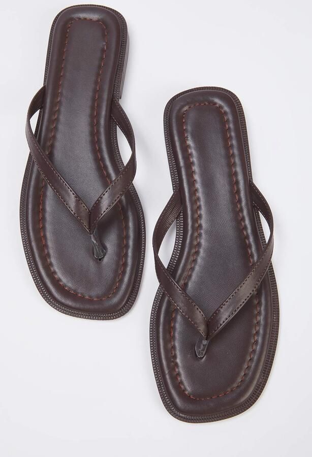 Trendyol Teenslipper bruin - Foto 3