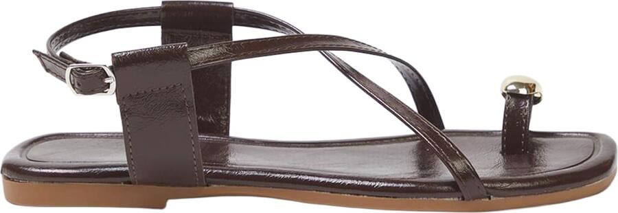 Trendyol Teenslipper chocoladebruin