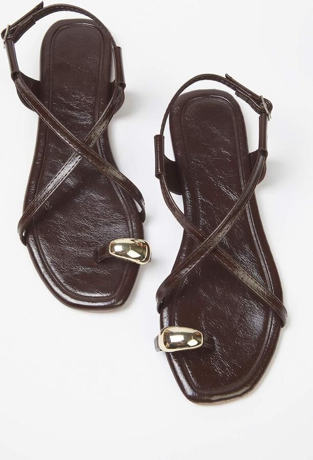 Trendyol Teenslipper chocoladebruin - Foto 3