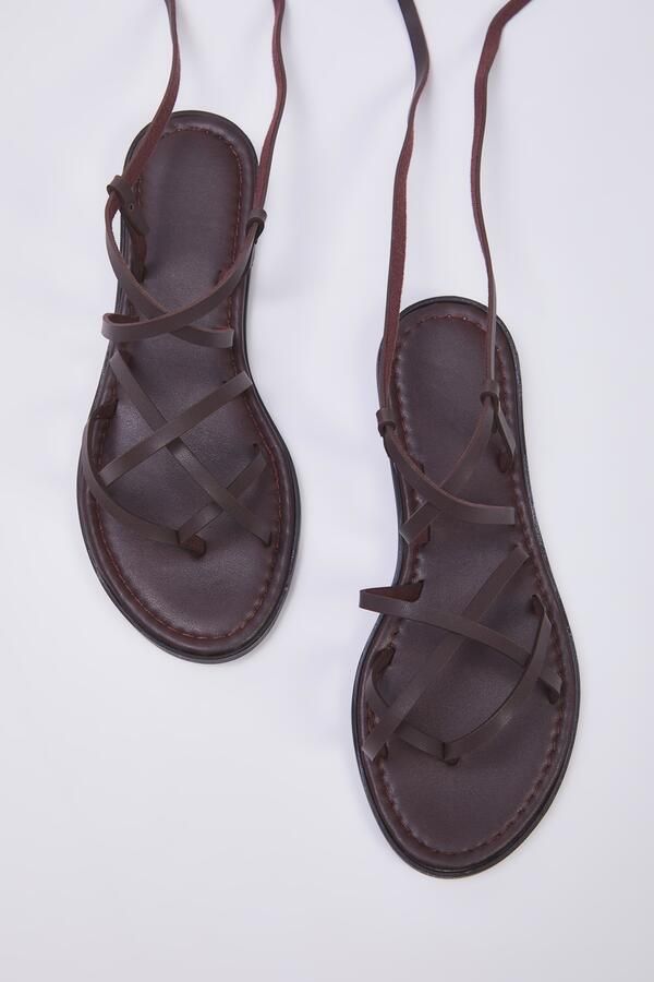 Trendyol Teenslipper mokka - Foto 4