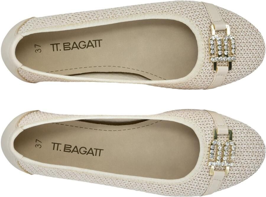 TT. BAGATT Ballerina lichtbeige goud - Foto 2