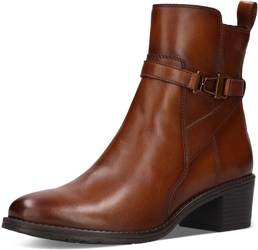 TT. BAGATT Enkellaarsjes cognac