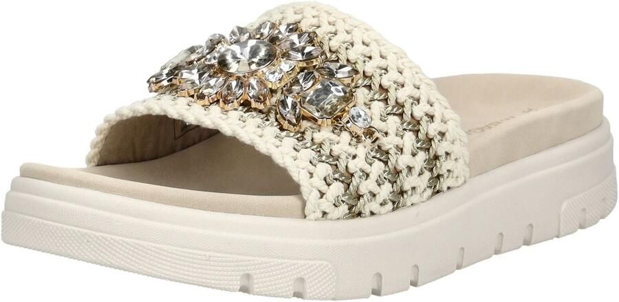 TT. BAGATT Muiltjes lichtbeige goud transparant