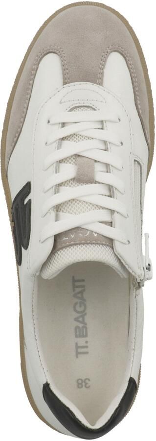 TT. BAGATT Sneakers laag donkerbeige zwart wit - Foto 6