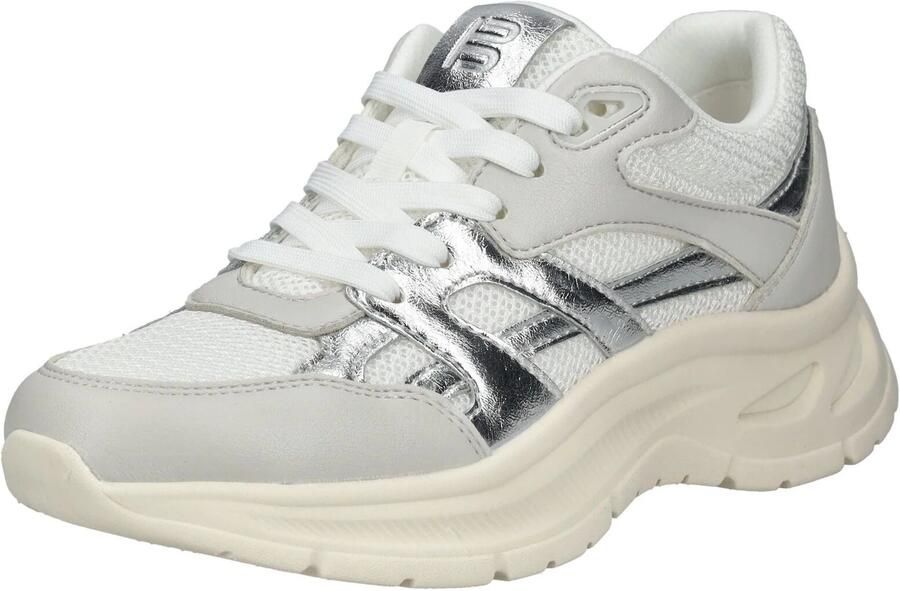 TT. BAGATT Sneakers laag lichtgrijs zilver wit