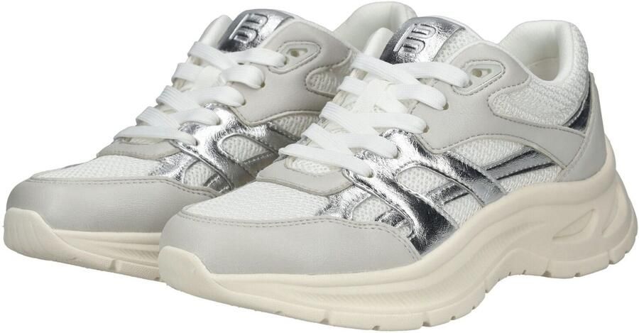 TT. BAGATT Sneakers laag lichtgrijs zilver wit - Foto 5