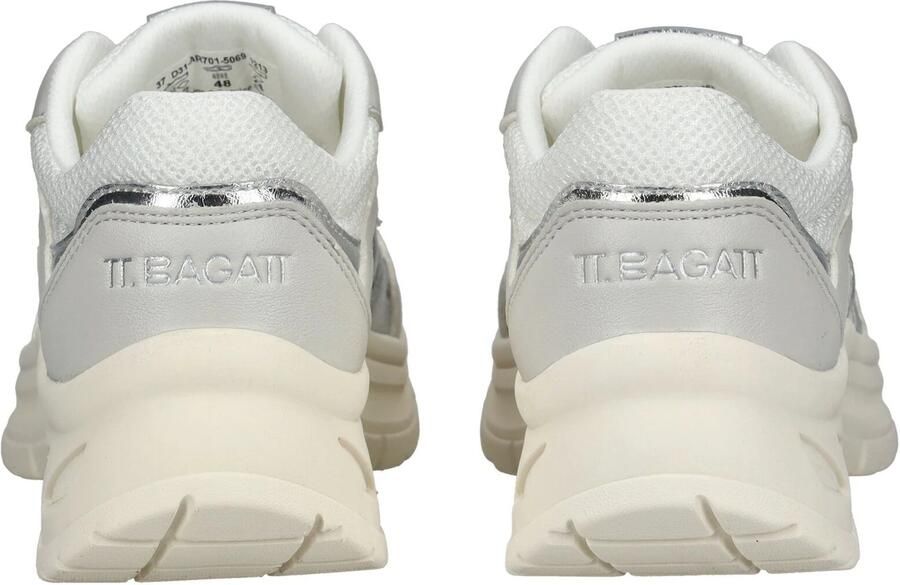 TT. BAGATT Sneakers laag lichtgrijs zilver wit - Foto 3