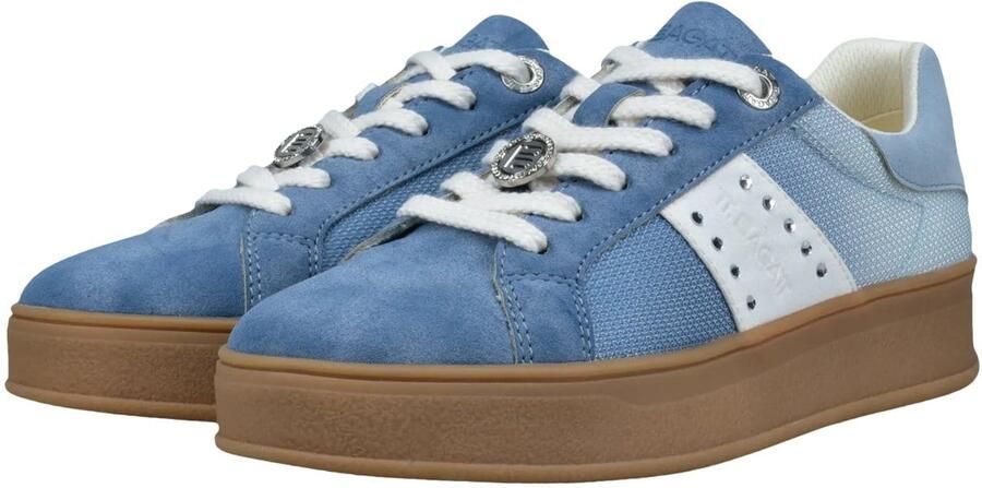 TT. BAGATT Sneakers laag opaal lichtblauw wit - Foto 4