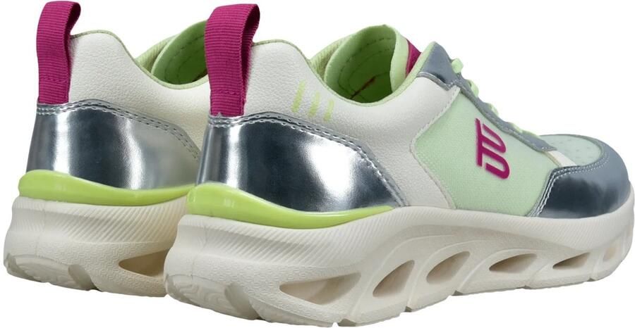TT. BAGATT Sneakers laag pastelgroen bessen zilver wit - Foto 4