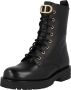 Twinset Leren Enkellaars met Ovaal T en Strass Black Dames - Thumbnail 2