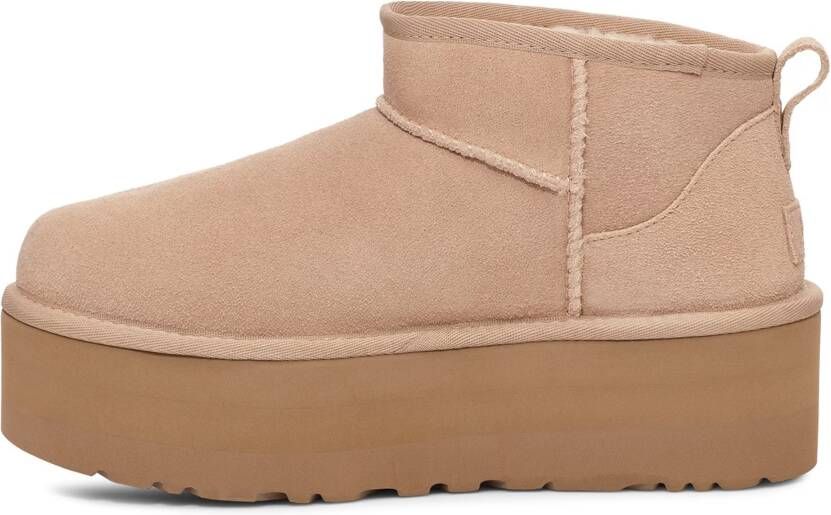 UGG CLASSIC ULTRA MINI PLATFORM W Volwassenen Gevoerde laarzenSnowbootsDames laarzen Wit beige - Foto 8