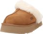 UGG Pantoffels Dames Sloffen Instappers Suède Harde zool Dichte hiel Disquette Cognac - Thumbnail 4