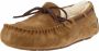 UGG Pantoffels Dames Sloffen Instappers Suède Harde zool Dichte hiel 1107949 Cognac - Thumbnail 3