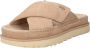 UGG GOLDENSTAR CROSS SLIDE Volwassenen Dames slippers Wit beige - Thumbnail 3