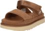 UGG dames sandaal Goldenstar Glide suede camel - Thumbnail 2